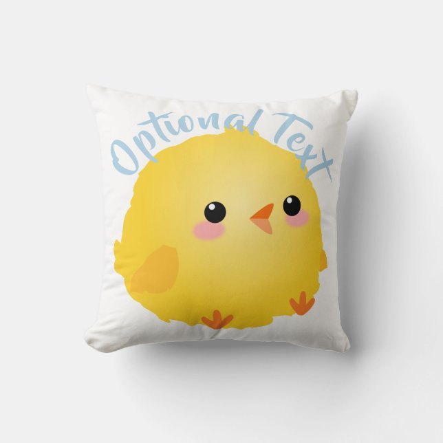 Cute Little Chick  Throw Pillow (Front)