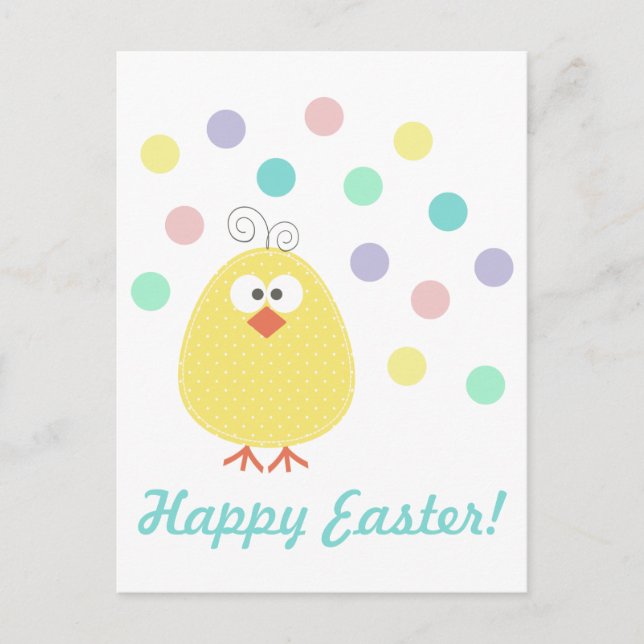 Cute Little Chickie Easter Postcard (Front)