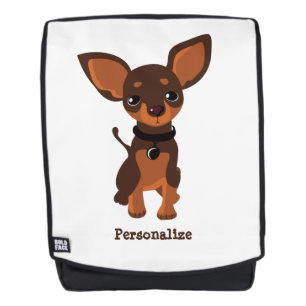 Cute Little Chihuahua Puppy Personalized Backpack