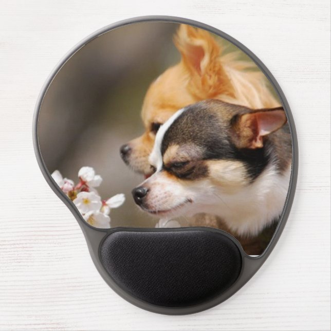 Cute Little Chihuahua Pups Gel Mouse Pad (Front)