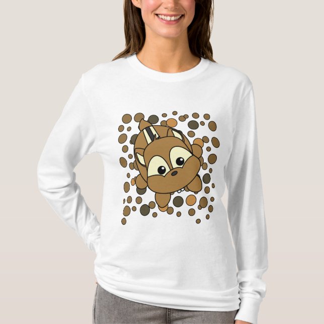 Cute Little Chipmunk Critter T-Shirt (Front)