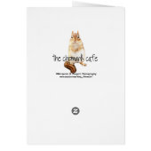 Cute Little Chipmunk in the Snow (Back)