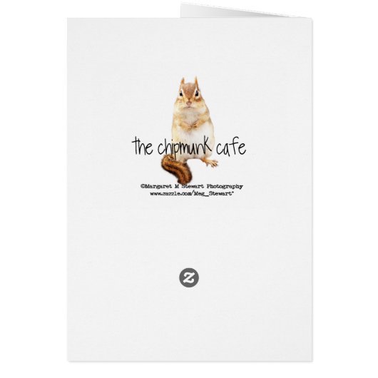 Cute Little Chipmunk in the Snow (Back)