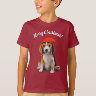 Cute Little christmas beagle T-Shirt