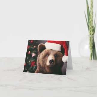 Cute little Christmas Bear Card