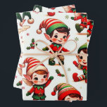 Cute Little Christmas Elf Wrapping Paper<br><div class="desc">Cute Little Christmas Elf Wrapping Paper!</div>