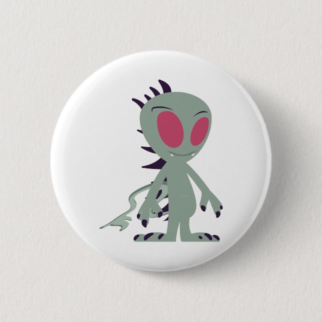 Cute little Chupacabra Pinback Button (Front)
