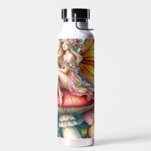 Cute little coloring fairy water bottle
