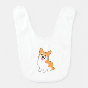 Cute Little Corgi Baby Bib