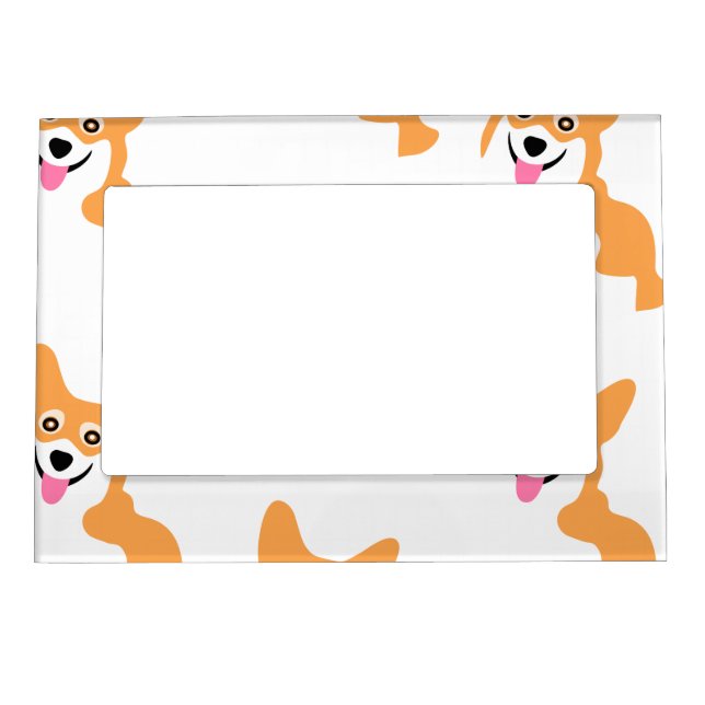 Cute Little Corgi Pattern Magnetic Frame (Front)