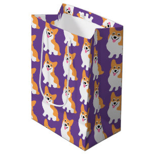 Cute Little Corgi Pattern Medium Gift Bag