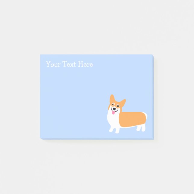 Cute Little Corgi Post-it Notes (Front)