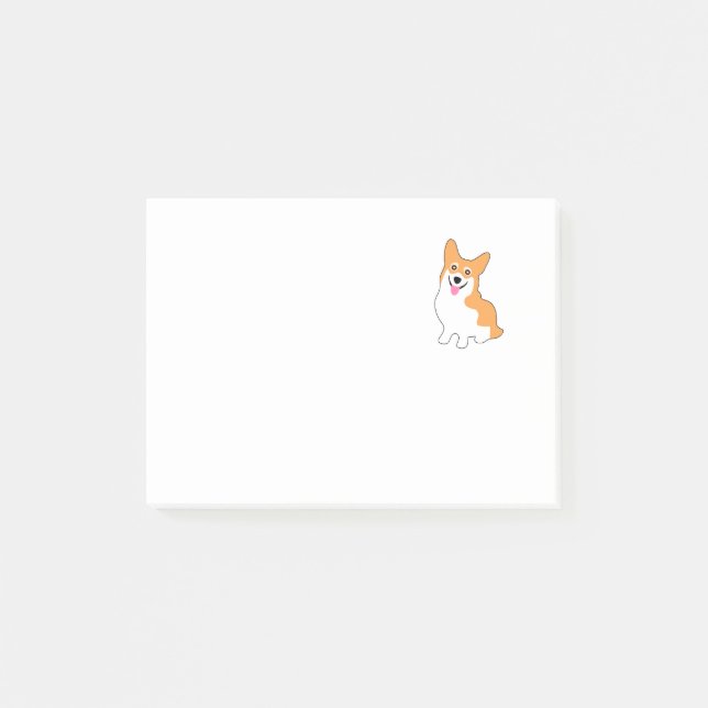 Cute Little Corgi Post-it Notes (Front)