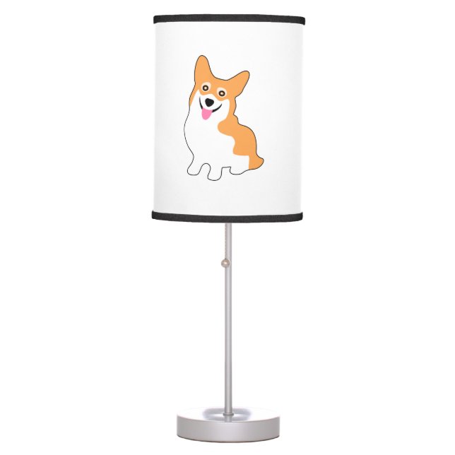 Cute Little Corgi Table Lamp (Front)