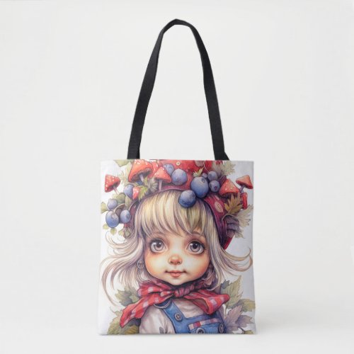 Cute Little Country Garden Gnome Tote Bag