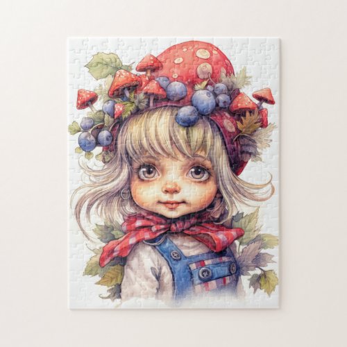 Cute Little Country Girl Jigsaw Puzzle