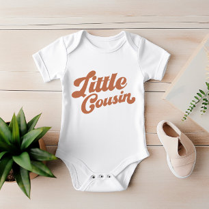 Cute Little Cousin Brown Matching Family Baby Bodysuit