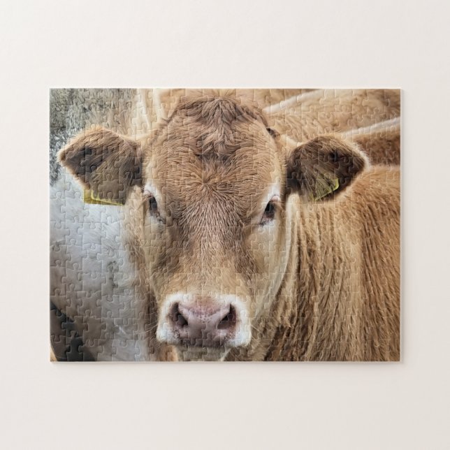 CUTE LITTLE COW JIGSAW PUZZLE (Horizontal)