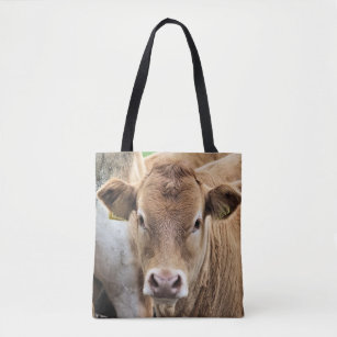 CUTE LITTLE COW TOTE BAG