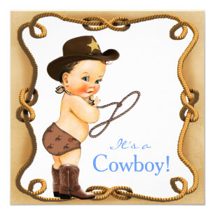 cowboy baby shower invitations zazzle