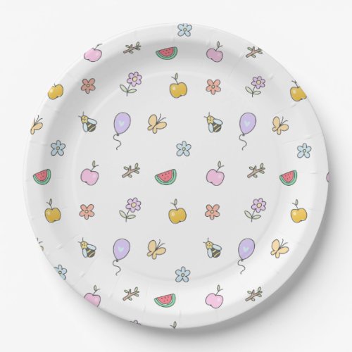 Cute Little Creatures _ Kids Birthday Paper Plates