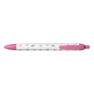 Cute Little Creatures; Kids  Black Ink Pen