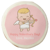 Cute Little Cupid Happy Valentines Day Cookies