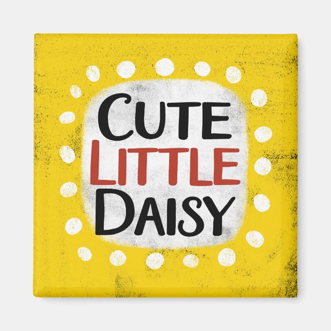 Cute Little Daisy Refrigerator Magnet (Front)