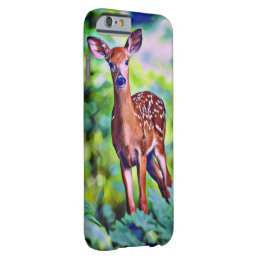 Cute Little Deer Digital Art Painting Barely There iPhone 6 Case