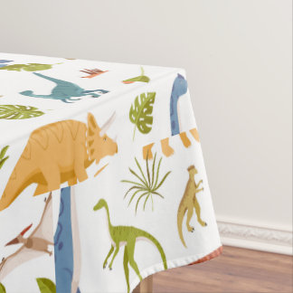 Cute Little Dino Baby Shower Tablecloth