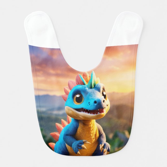 Cute Little Dino Bib (Front)