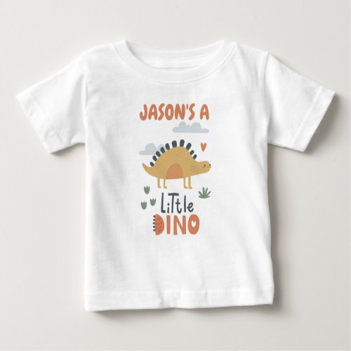 Cute Little Dino Personalized Toddler T_Shirt