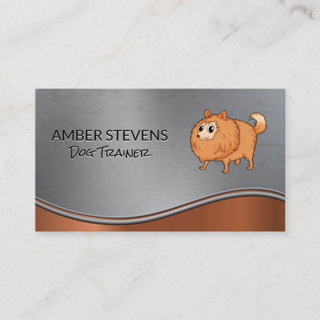 Cute Little Dog | Animal Services Business Card (Front)