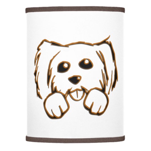 Cute Little Dog Lamp Shade (Front)