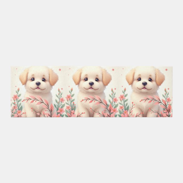 Cute Little Dog Nursery Runner (Front)