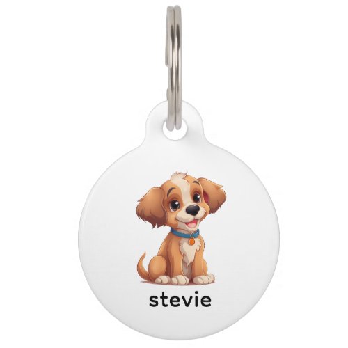 Cute Little Dog Personalized Pet ID Tag