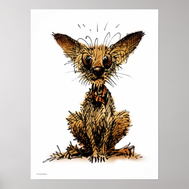 Cute Little Dog Poster (Front)