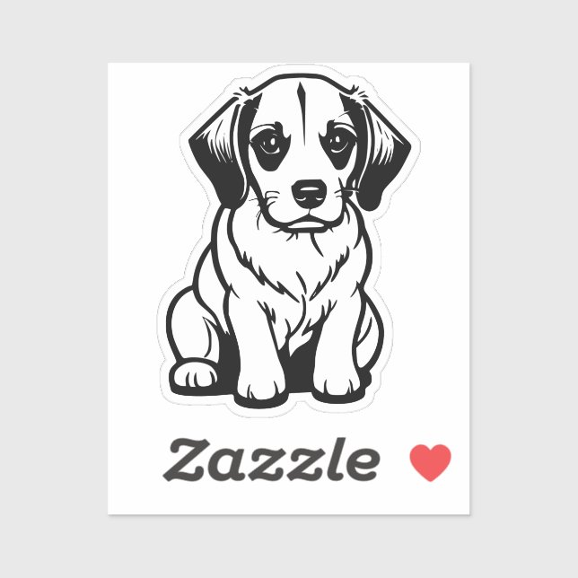 cute little dog sticker (Sheet)