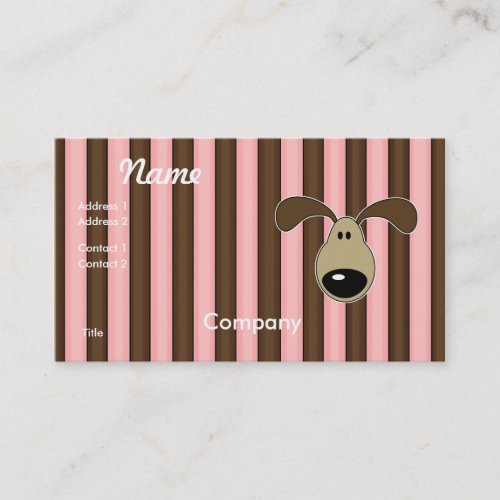 Cute Little Doggy Face Business Card