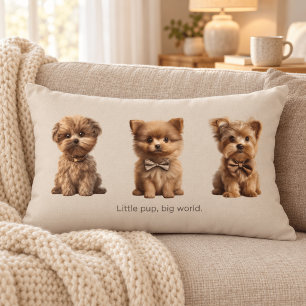 Cute Little Dogs Adorable Dog Lovers' Accent Pillow