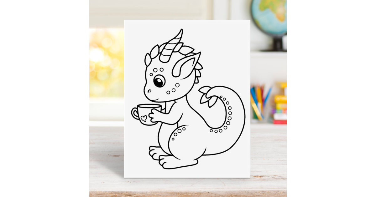 Dragon Coloring Book for Kids Ages 8-12: Coloring Pages with Cute