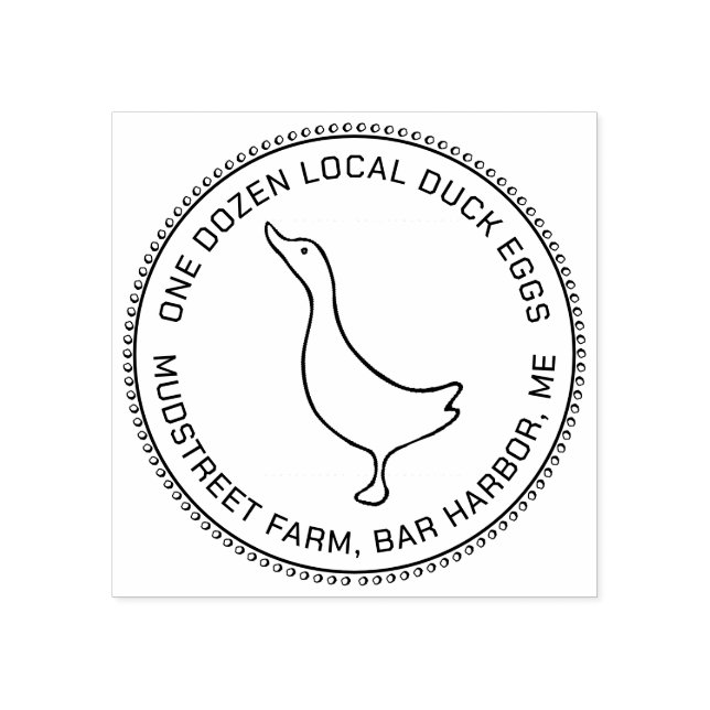 Cute Little Duck Egg Carton Stamp (Imprint)