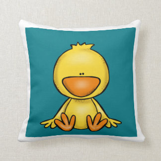 Cute little duck throw pillow