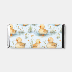 Cute Little Duckling Pattern Hershey Bar Favors