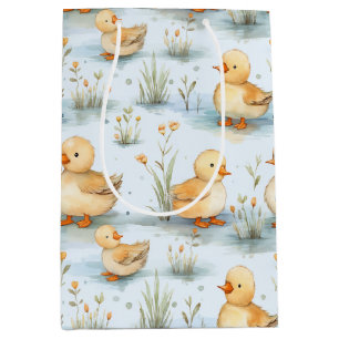 Cute Little Duckling Pattern Medium Gift Bag