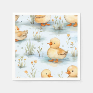 Cute Little Duckling Pattern Napkins