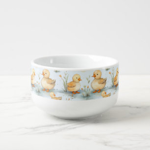 Cute Little Duckling Pattern Soup Mug