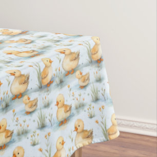 Cute Little Duckling Pattern Tablecloth