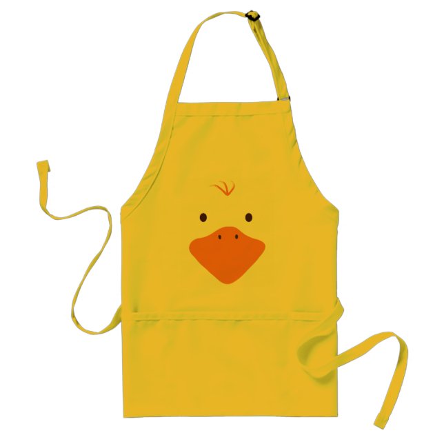 Cute Little Ducky Face Adult Apron (Front)