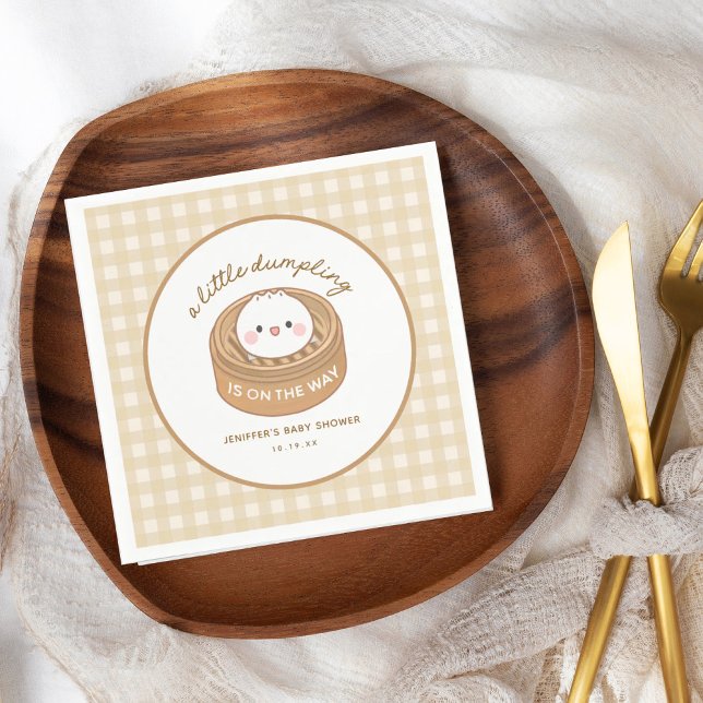 Cute Little Dumpling Baby Shower Napkins (Creator Uploaded)